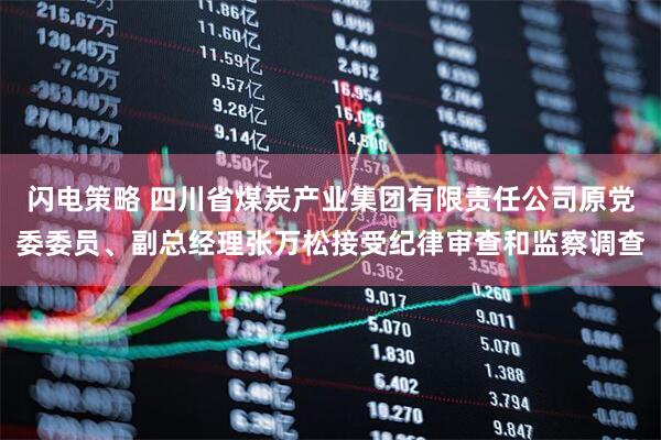 闪电策略 四川省煤炭产业集团有限责任公司原党委委员、副总经理张万松接受纪律审查和监察调查